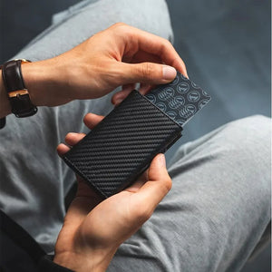 Slim Carbon Pop-Up Card Wallet