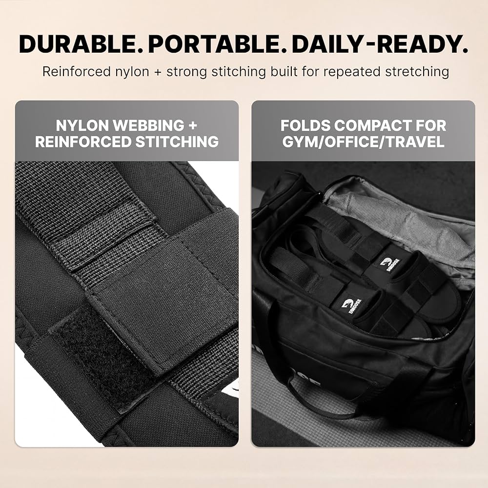 Flex Strap Pro — portable, travel ready, packs compact for gym, office, or travel