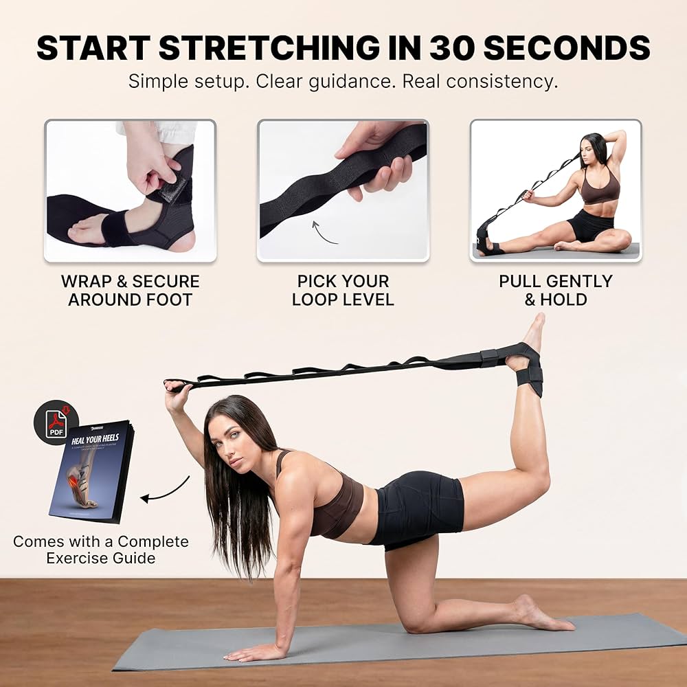 Flex Strap Pro — standing stretch, full range of motion