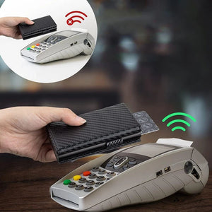 Slim Carbon Pop-Up Card Wallet