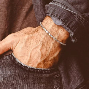 Silver Box Chain Bracelet