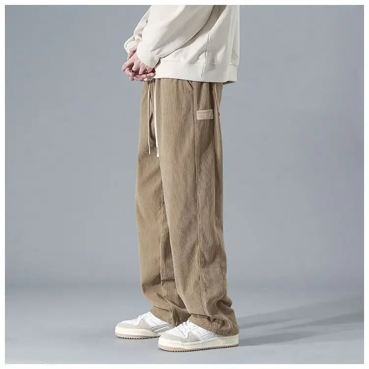 Retro Comfort Corduroy Straight Pants