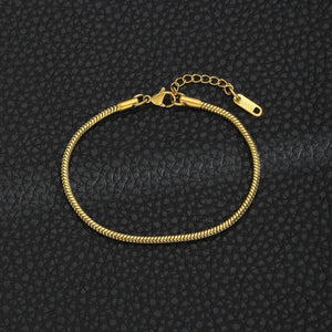 Signature Classic Gold Snake Chain Bracelet