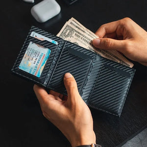 Slim Carbon Pop-Up Card Wallet